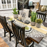 Farmhouse Pedestal Table White Wash