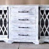 Reading Sideboard Buffet with Drawers | White Wash