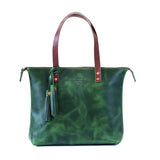 Genuine Leather Lifetime Tote - Zippered