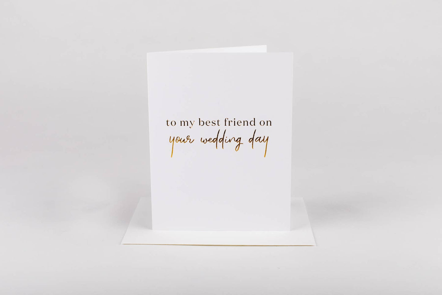 Best Friend Wedding Day Greeting Card