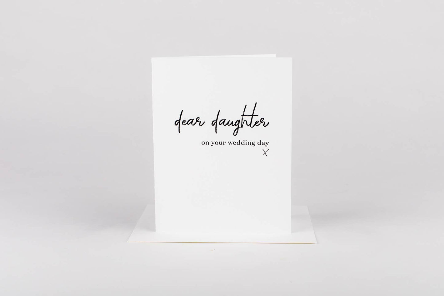 Daughter on Wedding Greeting Card