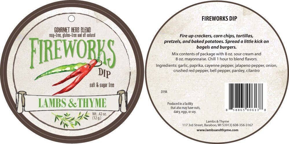 Lambs & Thyme - Fireworks Dip