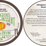 Lambs & Thyme - Outrageous Pumpkin Dip