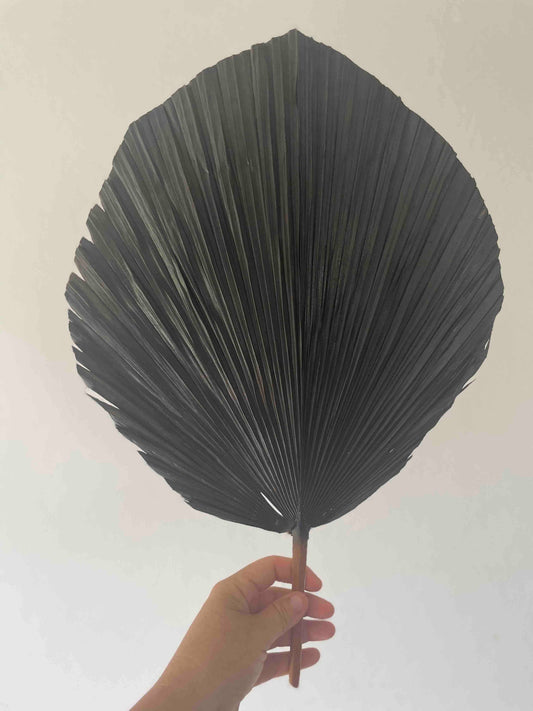 14" Natural/Gold/Charcoal/Rose Gold Hand-Painted Palm Frond