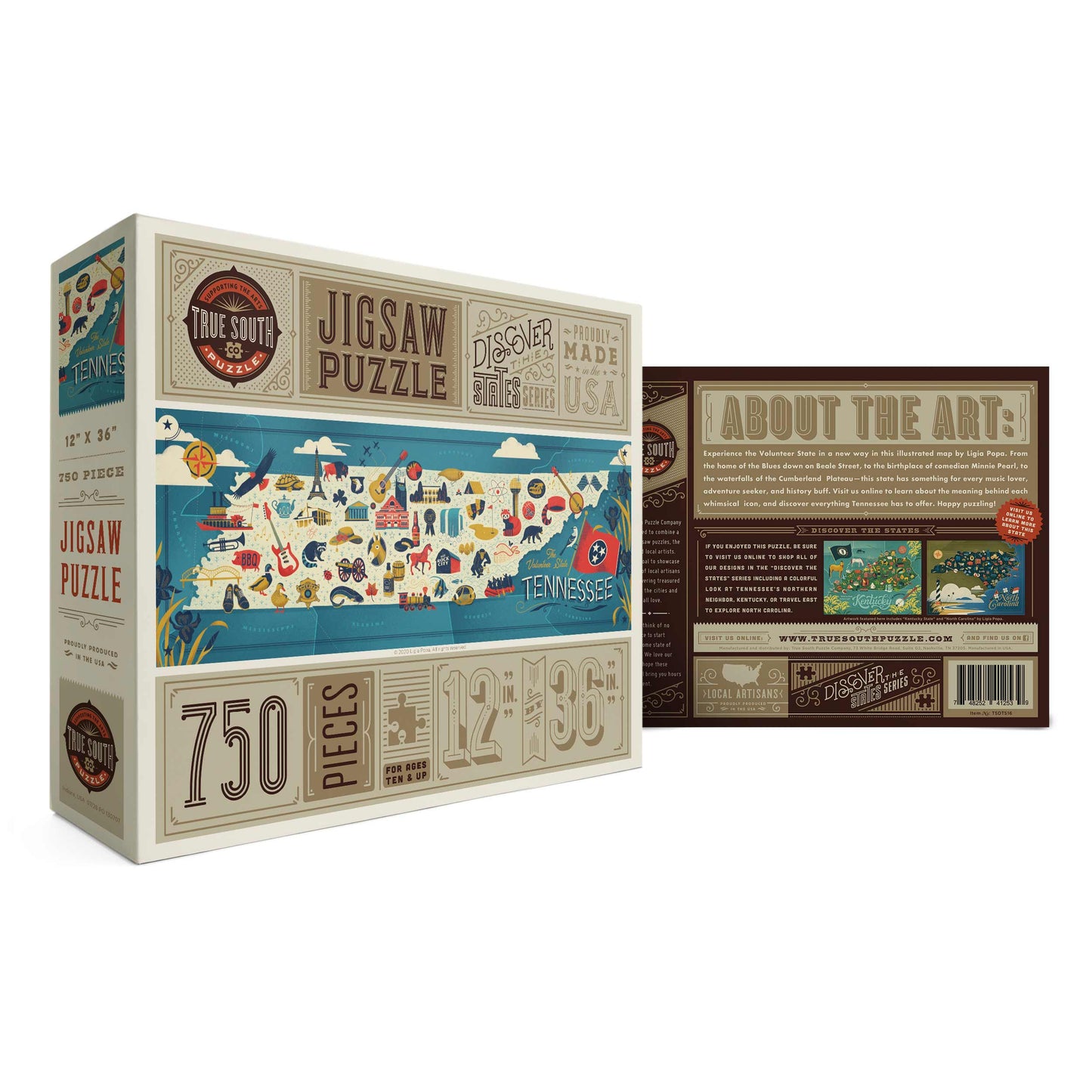 Tennessee Map Jigsaw Puzzle