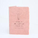 Home is the Nicest Word Folded Greeting Card