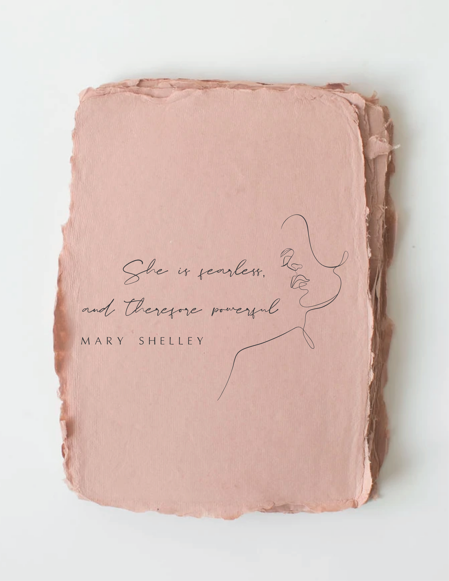 Paper Baristas - "She is fearless and powerful" Empowerment Greeting Card