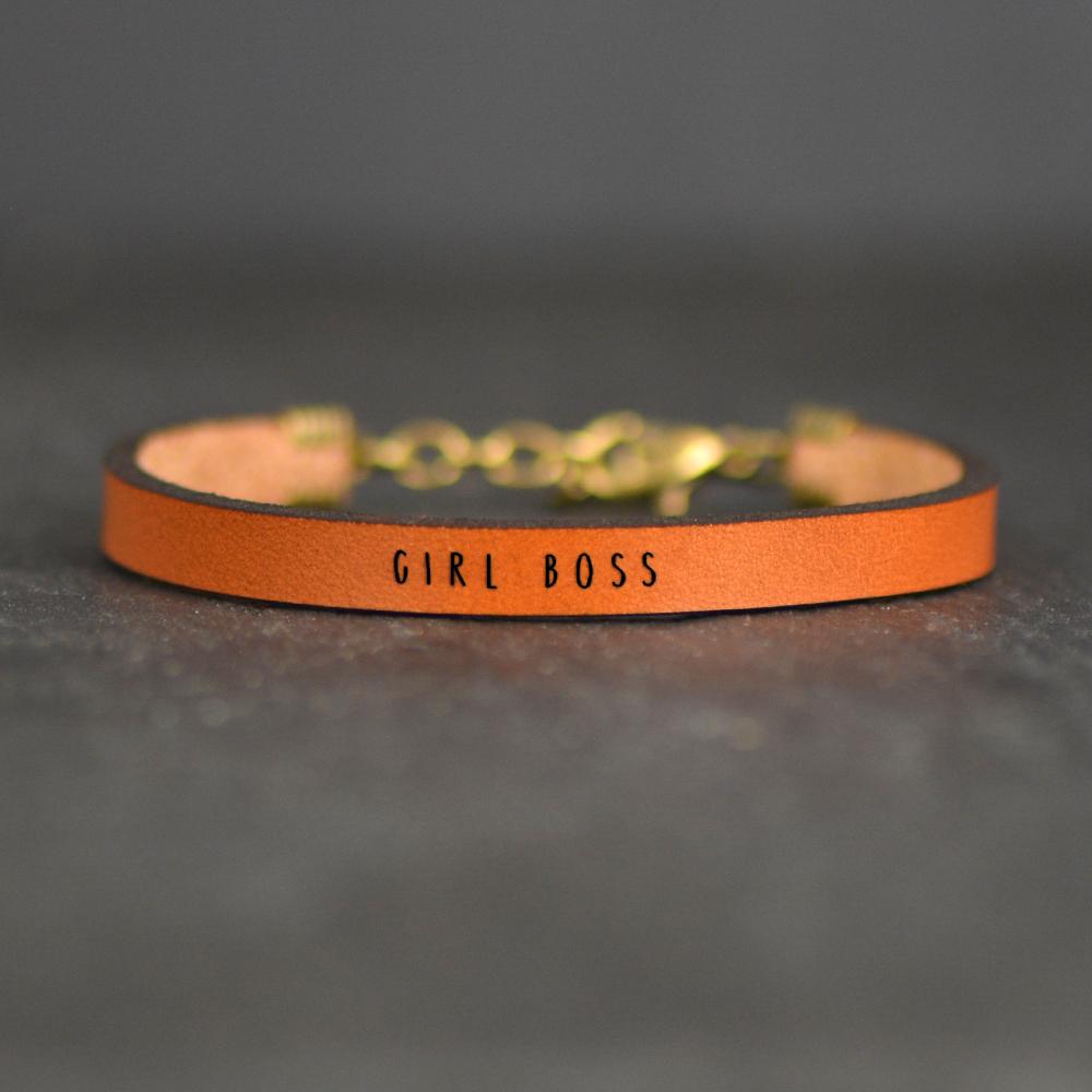 Girl Boss - Leather Bracelet Jewelry