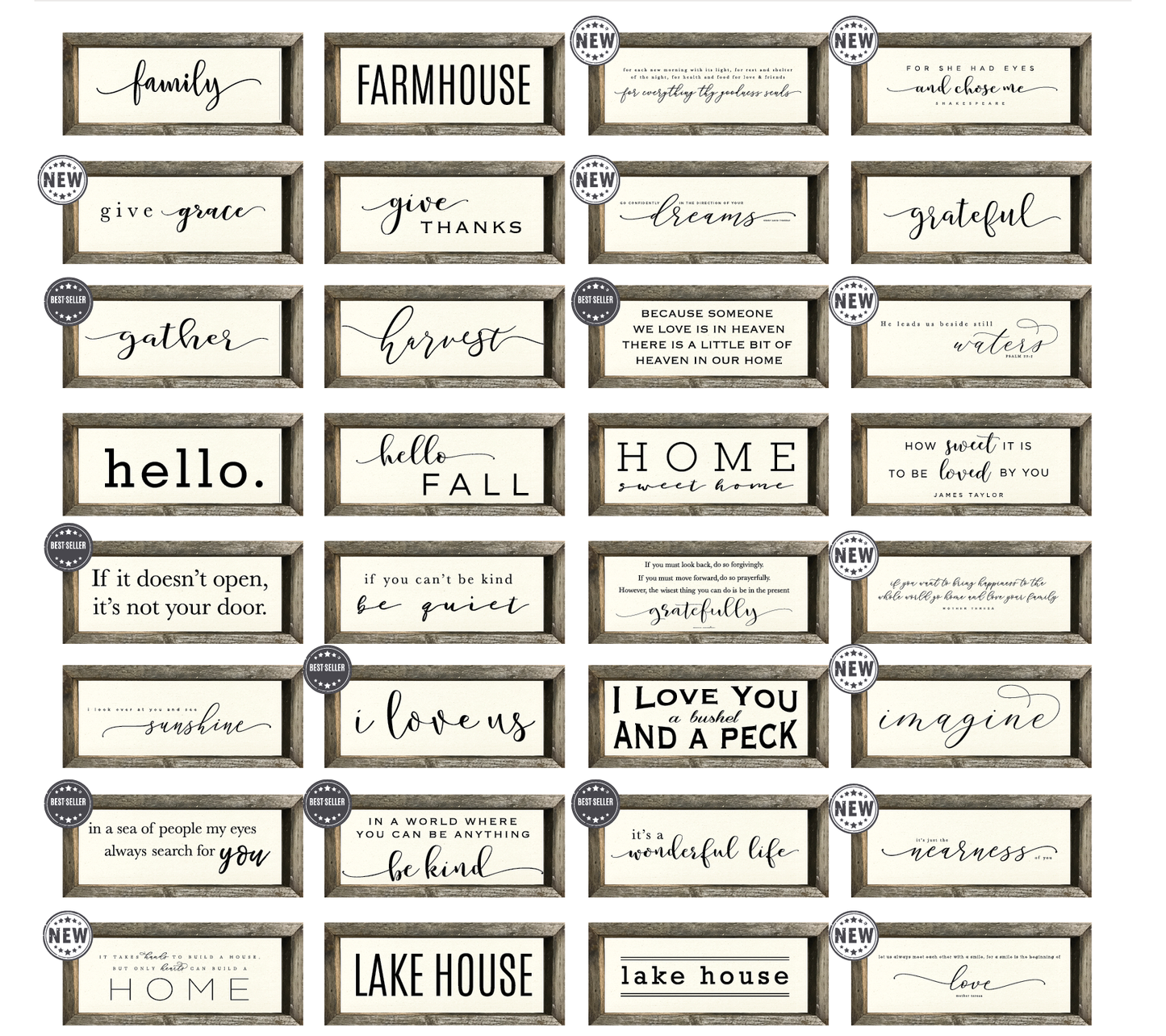 Thin Reclaimed Everyday Sign | A House is Made