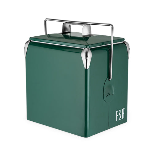 Foster & Rye - Green Vintage Metal Cooler by Foster & Rye