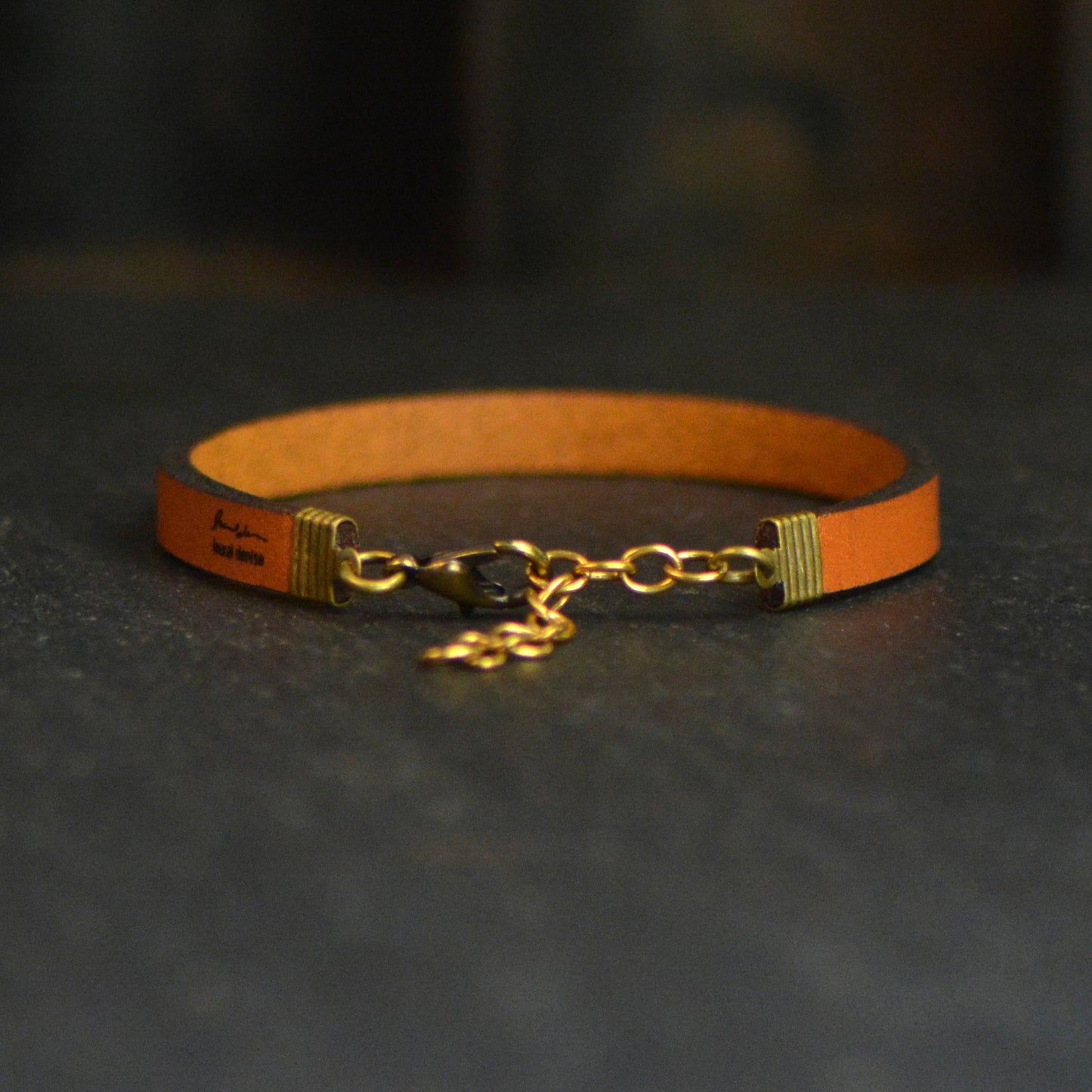 I Carry Your Heart, I Carry it in My Heart - Leather Bracelet