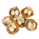 Speckled Eggs in Nest
