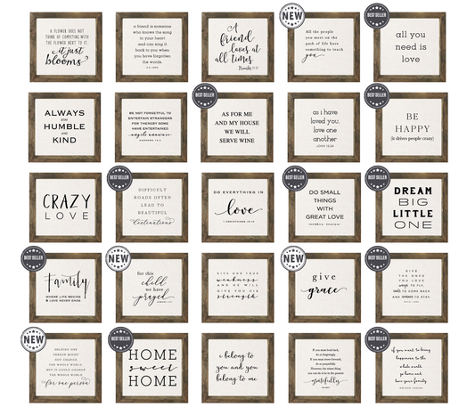 8x8 Thin Oak - Everyday Signs