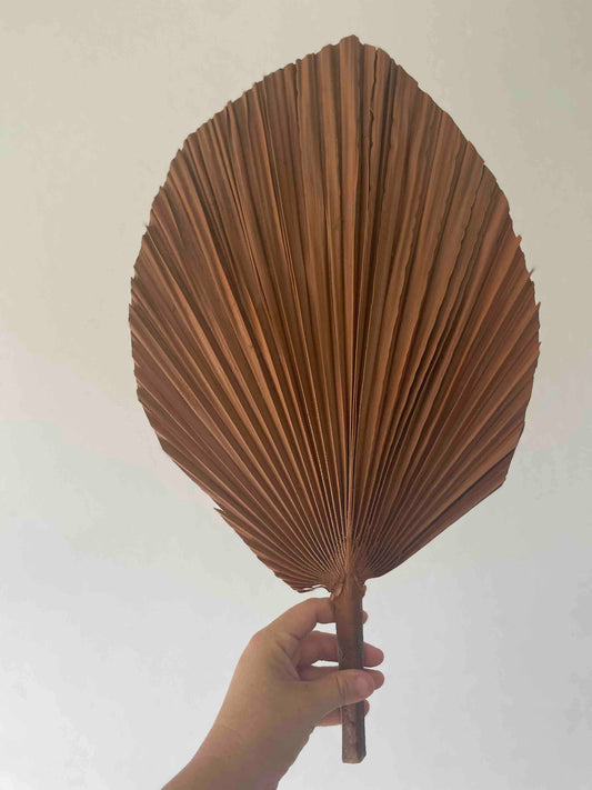 14" Natural/Gold/Charcoal/Rose Gold Hand-Painted Palm Frond