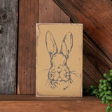 Spring Rabbit Easter Bunny Block Sign
