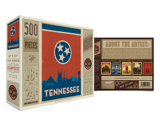 Tennessee State Flag Jigsaw Puzzle