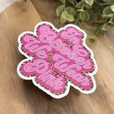 Breast Cancer Awareness Waterproof Sticker