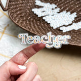 3.5" Teacher Sticker