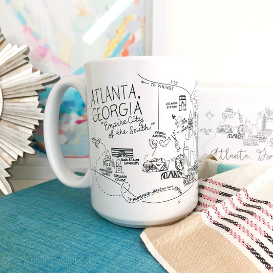 Atlanta, Georgia Map Mug