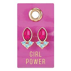Gemstone Earring-Girl Power