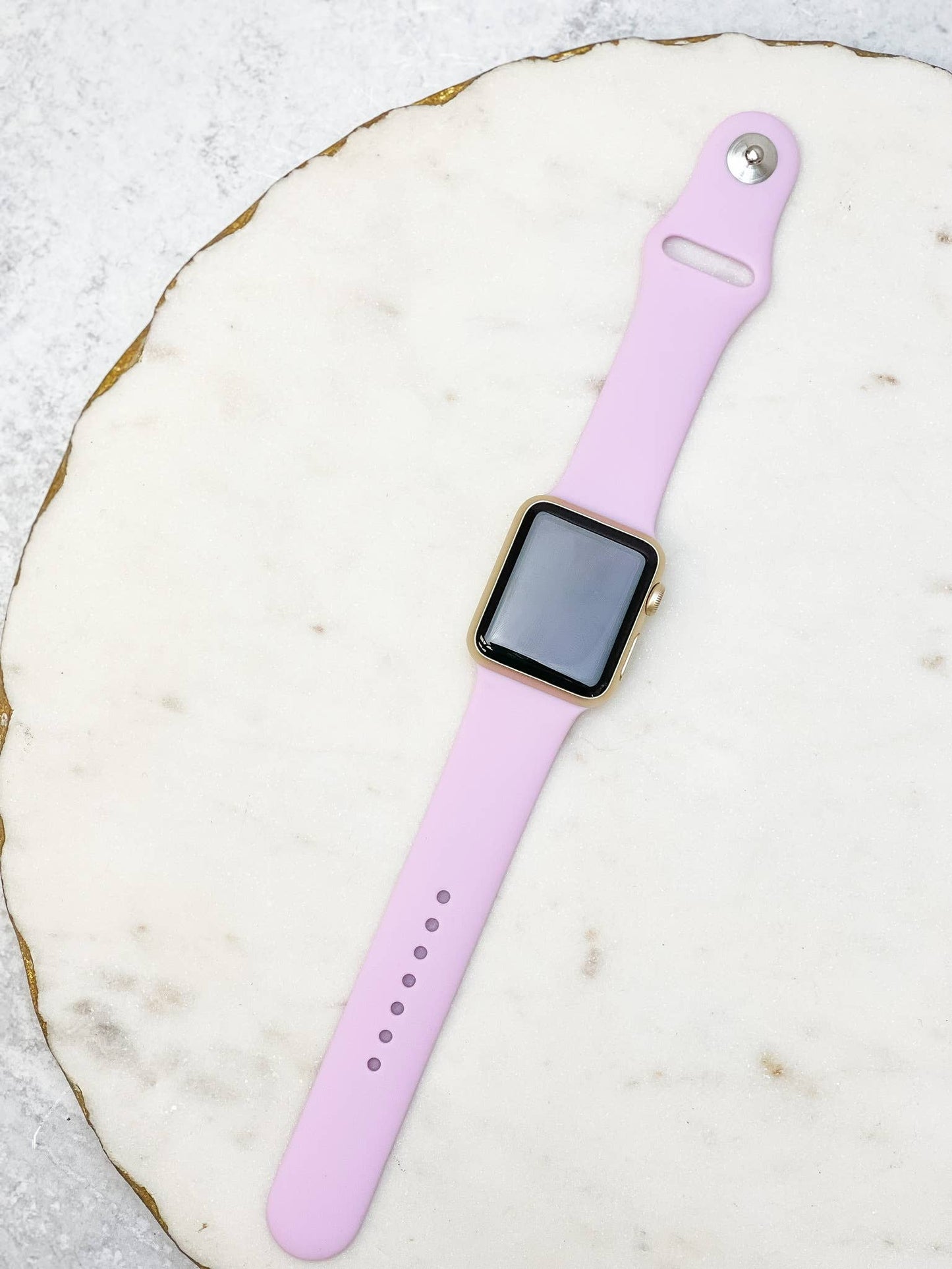 Solid Silicone Smart Watch Bands - M/L