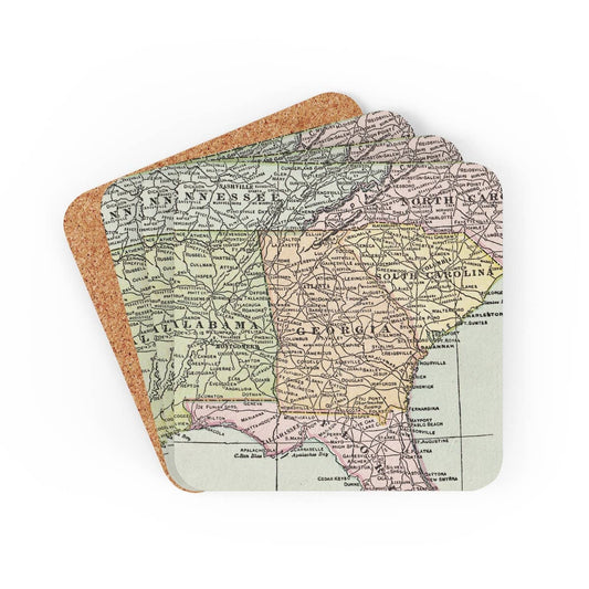 Georgia Map Coaster Set of 4