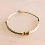 Satin Bracelet with Rings