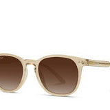Carter - Round Gradient Polarized Lens Modern Sunglasses | Clear Brown/Brown