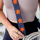 Beaded Purse Strap - Collegiate Stars