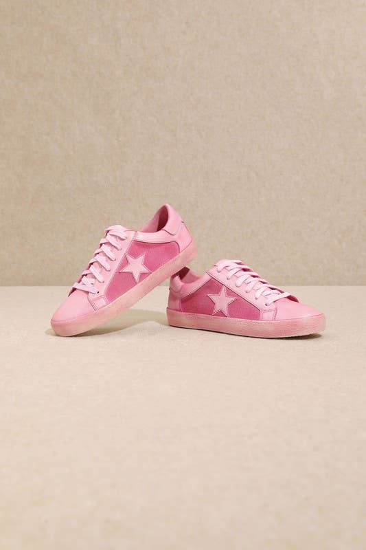 Sandy Pink Star Sneaker