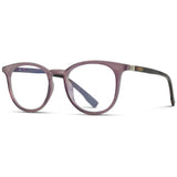 Round Blue Light Reading Glasses +1.75, Purple
