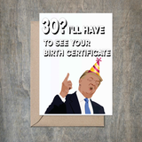Donald Trump Birth Certificate