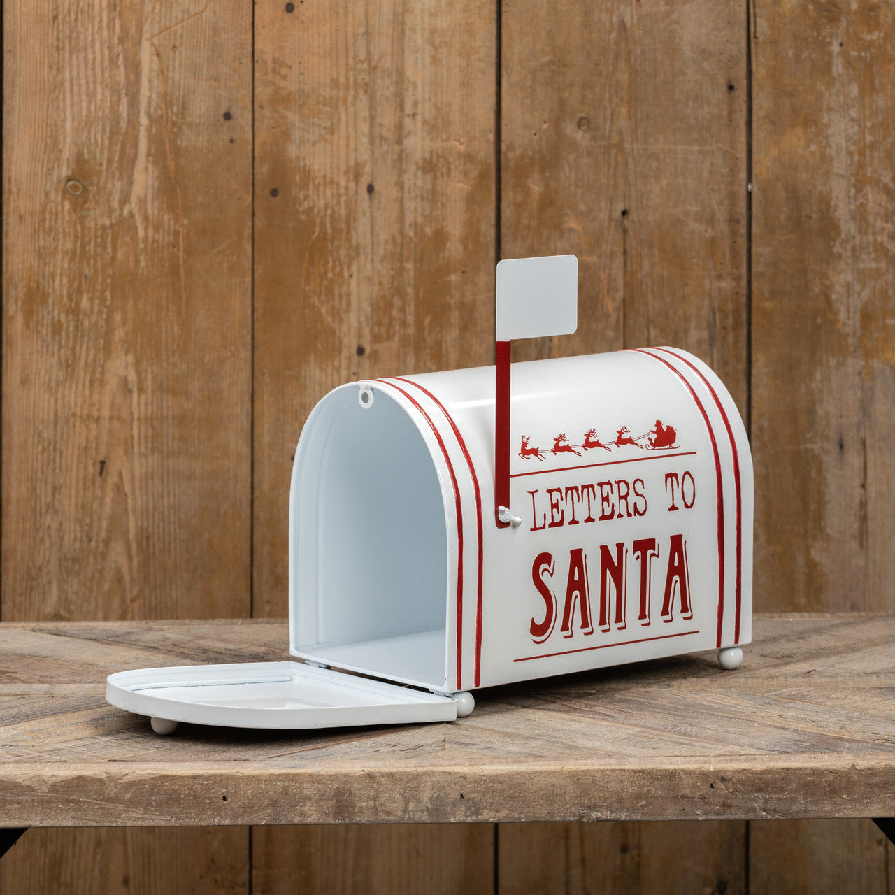 Metal Santa Mail Box