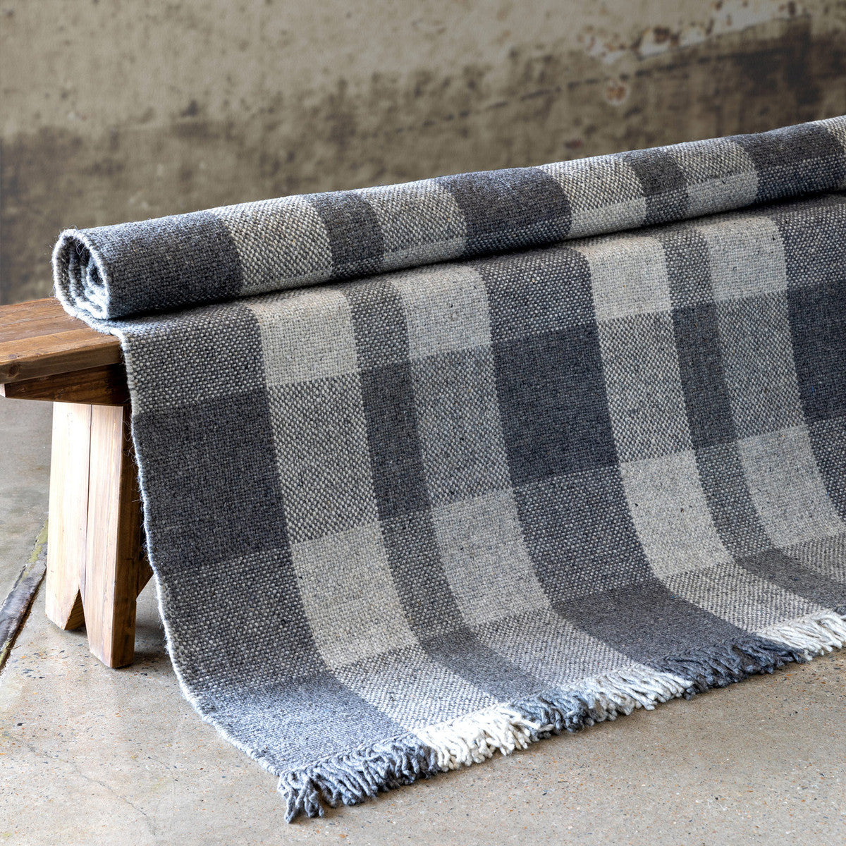 Carrigan Plaid Wool Rug 5x8'