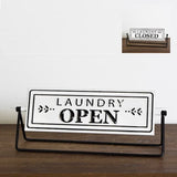 LAUNDRY OPEN / CLOSED SIGN