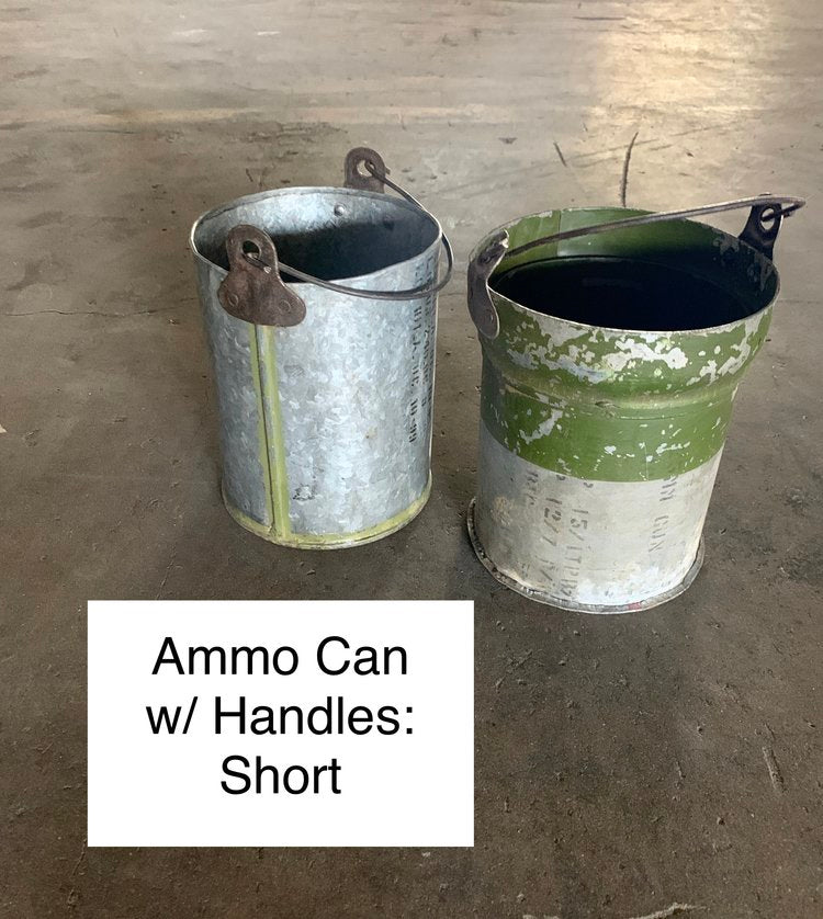 Galvanized Ammo Bucket with Handle