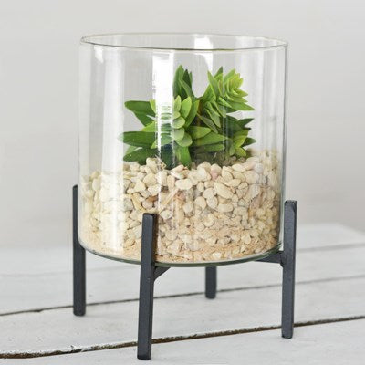 8" Glass Planter