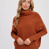 Slouch Neck Dolman Pullover Sweater | Multiple Colors