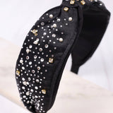 Swift Bejeweled Headband Black