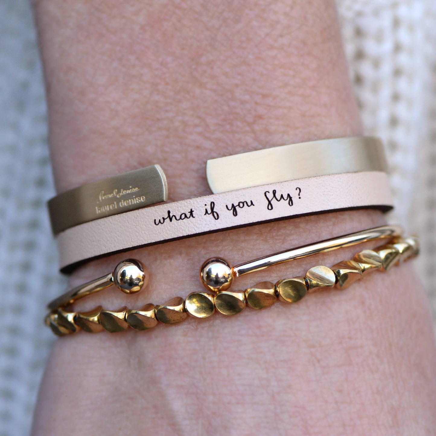 What If You Fly - Leather Bracelet Jewelry - Addt Colors