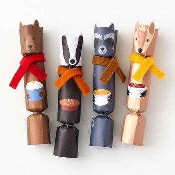 Woodland Critters TGIVE Crackers Set of 4