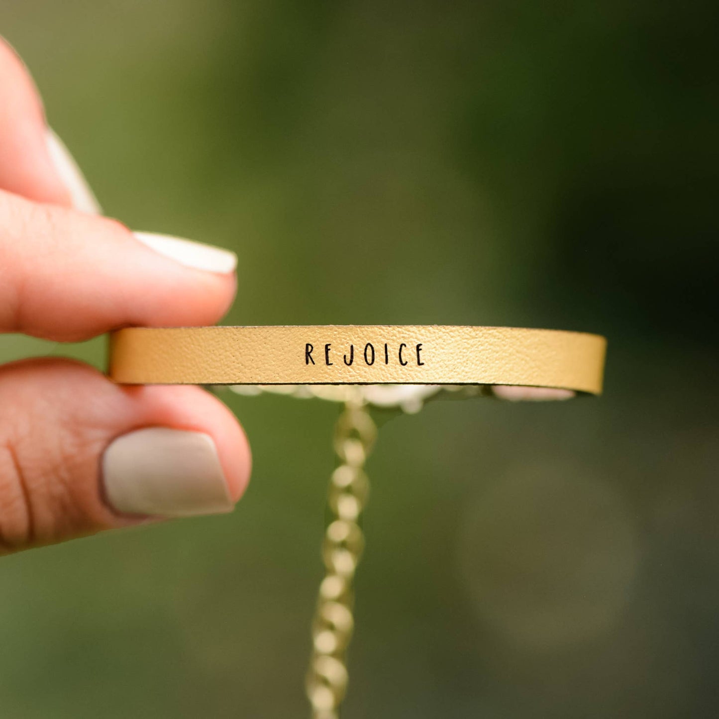 Rejoice- Brown Leather Bracelet