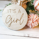 It's a Girl Gender Reveal Sign