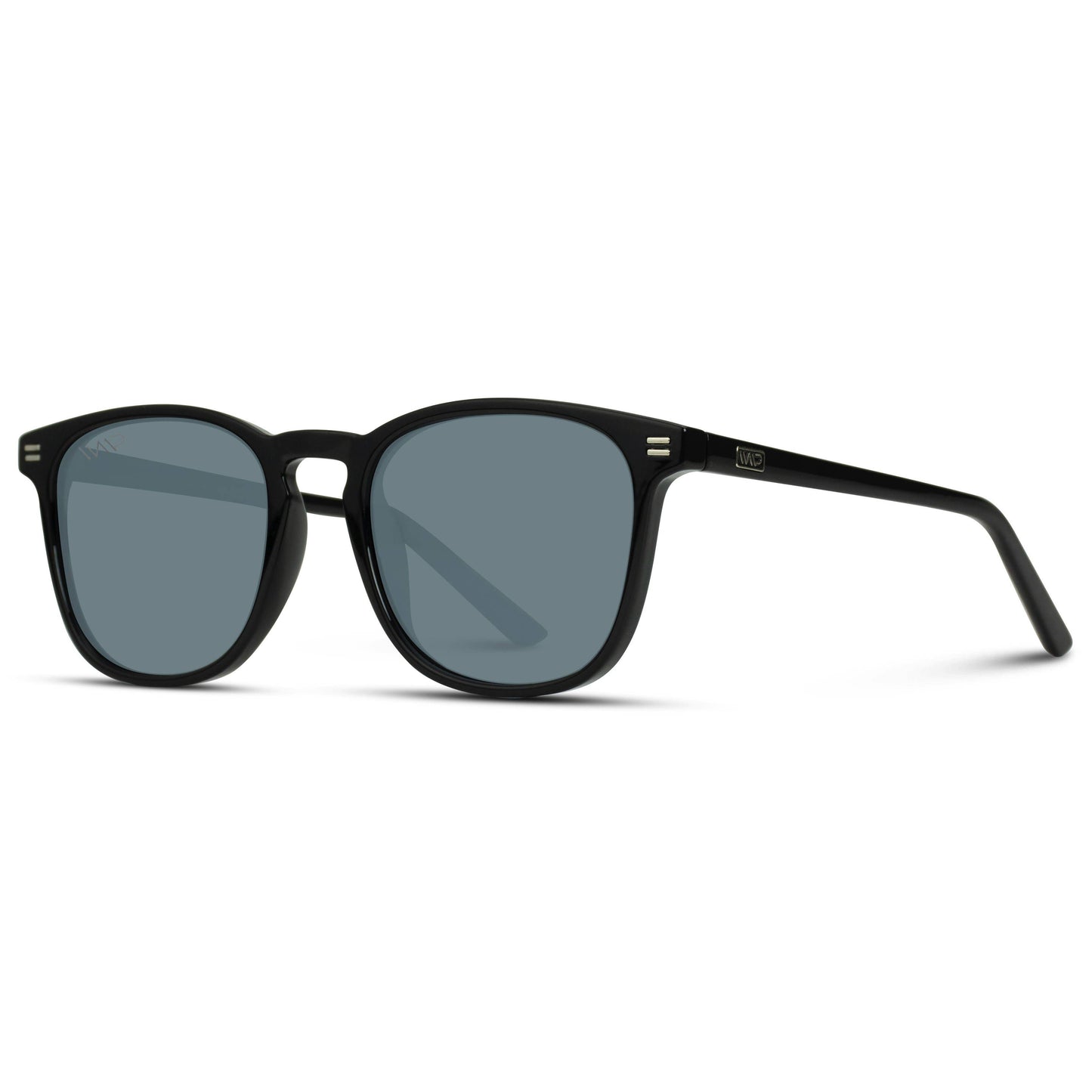 Nick - Square Modern Flat Lens Polarized Mirrored Sunglasses