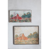 Canvas Wall Décor with Barn