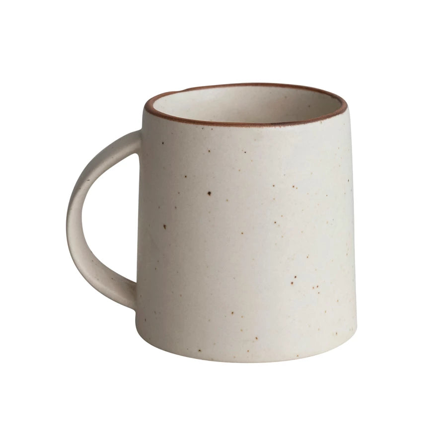 Cream Speckled Stoneware Mug