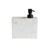 Marble Soap Dispenser w/ Pump & Compartment