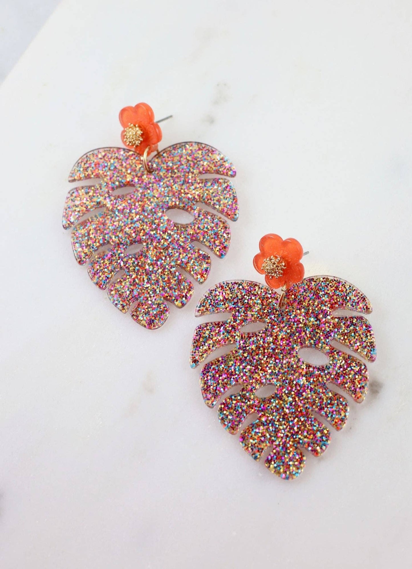 Ilaria Resin Palm Earring MULTI