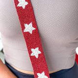 Beaded Purse Strap - Collegiate Stars