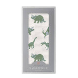 Granite Green Dinosaurs Cotton Swaddle